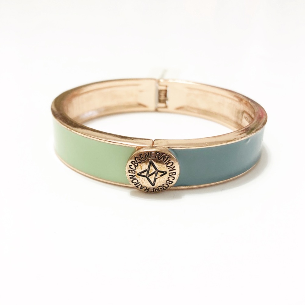BCBGeneration Enamel Colorblock Bangle Bracelet
